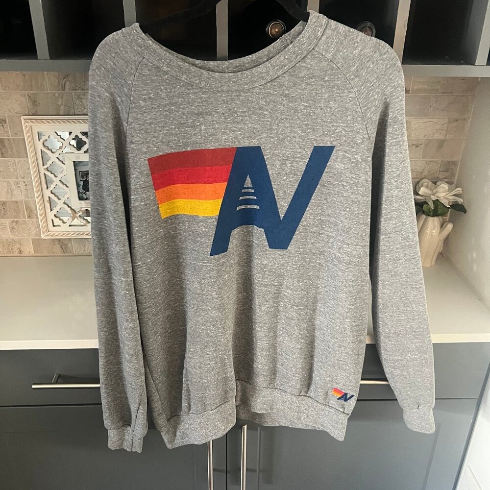 Aviator Nation Crew Neck Sweatshirt Gray